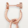 Juste Un Clou Earrings, Double, Paved
