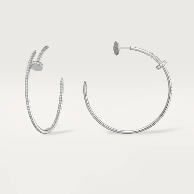 Juste Un Clou Earrings – White Gold, Diamonds – Cartier