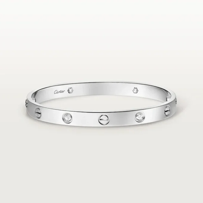 Love Bracelet, Classic Model, 4 Diamonds
