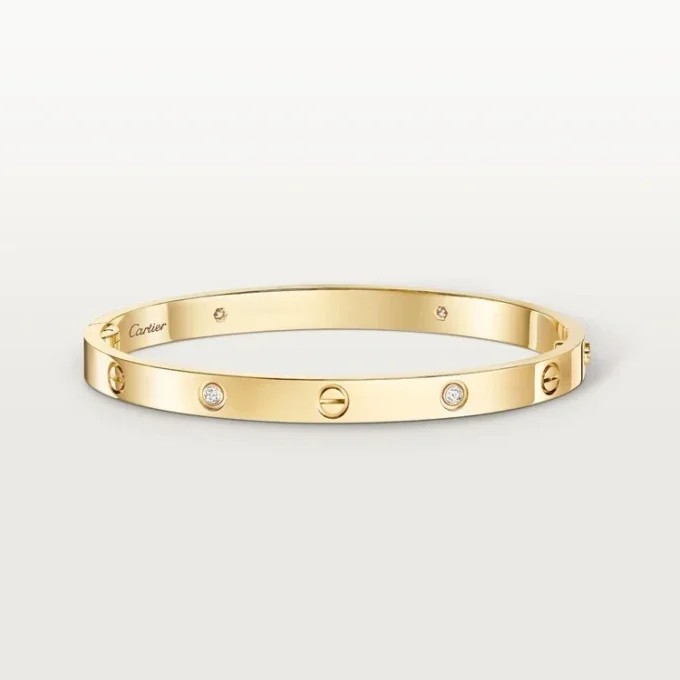 Love Bracelet, Medium Model, 4 Diamonds