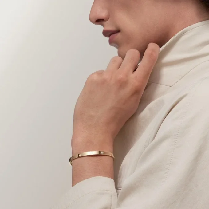 Love Bracelet, Medium Model, 4 Diamonds