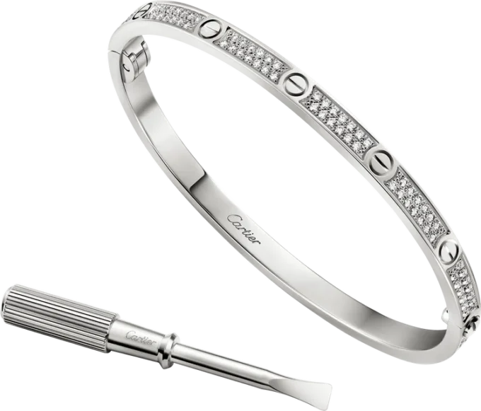Love Bracelet, Small Model, Paved