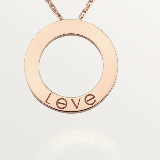 Love Necklace, 3 Diamonds – Rose Gold, Diamonds – Cartier