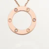Love Necklace, 3 Diamonds – Rose Gold, Diamonds – Cartier
