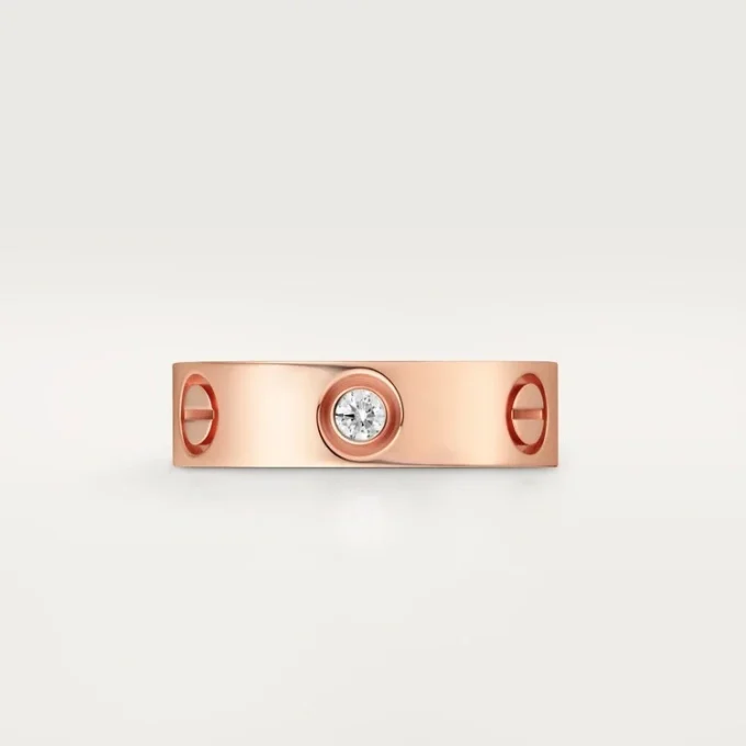 Love Ring, 3 Diamonds – Rose Gold, Diamonds – Cartier Love Ring, 3 Diamonds – Rose Gold, Diamonds – Cartier