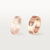 Love Ring, 3 Diamonds – Rose Gold, Diamonds – Cartier Love Ring, 3 Diamonds – Rose Gold, Diamonds – Cartier