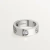Love Ring, 3 Diamonds – White Gold, Diamonds – Cartier Love Ring, 3 Diamonds – White Gold, Diamonds – Cartier