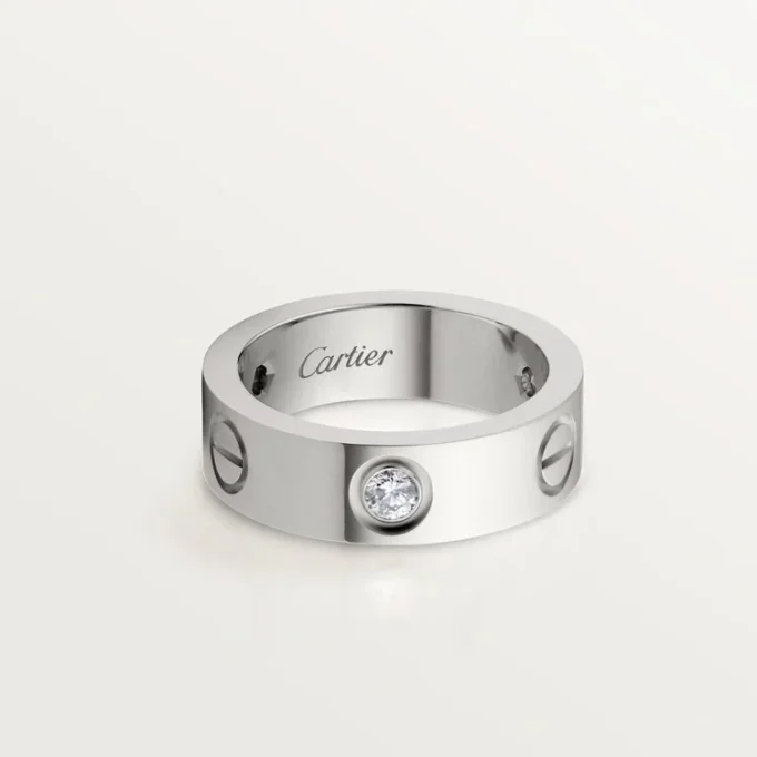 Love Ring, 3 Diamonds – White Gold, Diamonds – Cartier Love Ring, 3 Diamonds – White Gold, Diamonds – Cartier