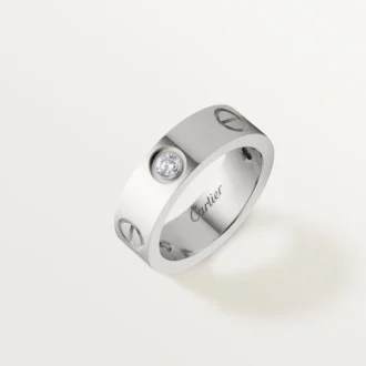 Love Ring, 3 Diamonds – White Gold, Diamonds – Cartier