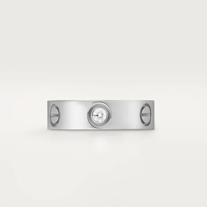 Love Ring, 3 Diamonds – White Gold, Diamonds – Cartier Love Ring, 3 Diamonds – White Gold, Diamonds – Cartier