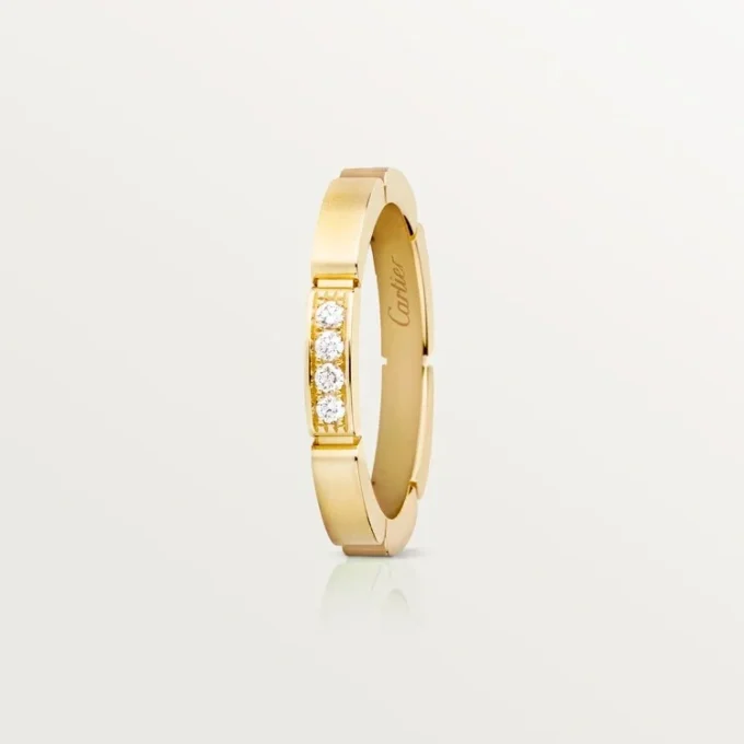 Maillon Panthere Wedding Band – Yellow Gold, Diamonds – Cartier