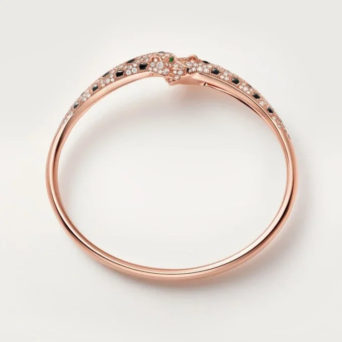 Panthere De Cartier Bracelet, Small Model, Half-Paved