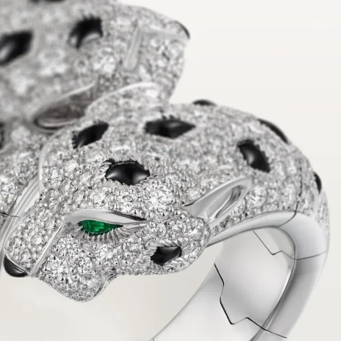 Panthere De Cartier Ring, Articulated, Paved