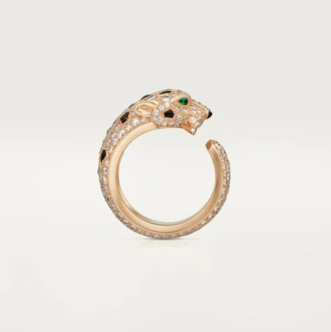 Panthere De Cartier Ring, Medium Model, Paved
