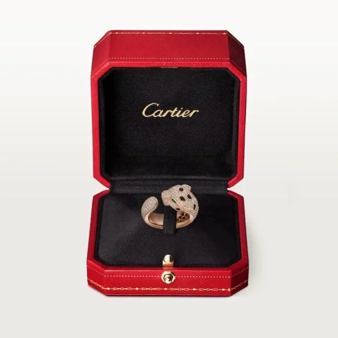Panthere De Cartier Ring, Medium Model, Paved
