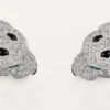 Panthere De Cartier Torque Necklace, Articulated, Paved