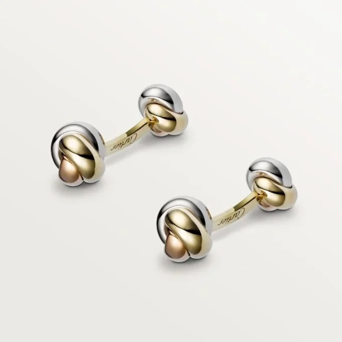 Trinity Cufflinks – Yellow, Pink and White Gold – Cartier Trinity Cufflinks – Yellow, Pink and White Gold – Cartier