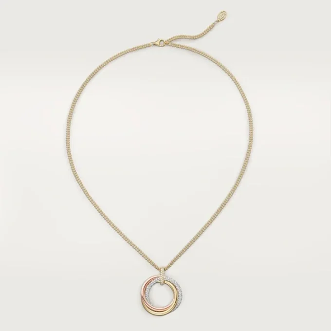 Trinity Pendant, Large Model, Semi-Paved