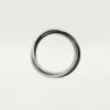 Trinity Ring, Ceramic, Small Model, Half-Paved