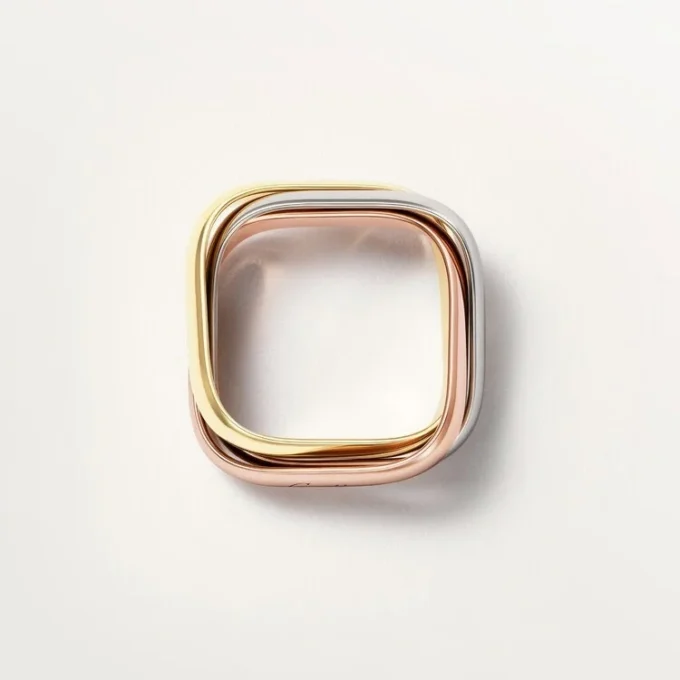 Trinity Ring, Cushion-Shaped, Classic Model Trinity Ring, Cushion-Shaped, Classic Model