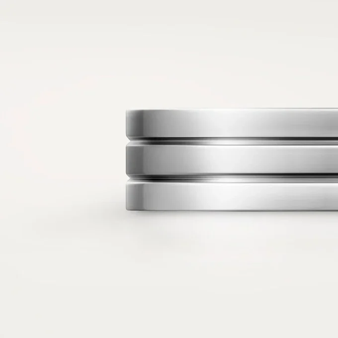 Trinity Wedding Band – White Gold – Cartier